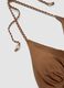 Brown stretch-fabric one-piece swimsuit with braided tie straps_5