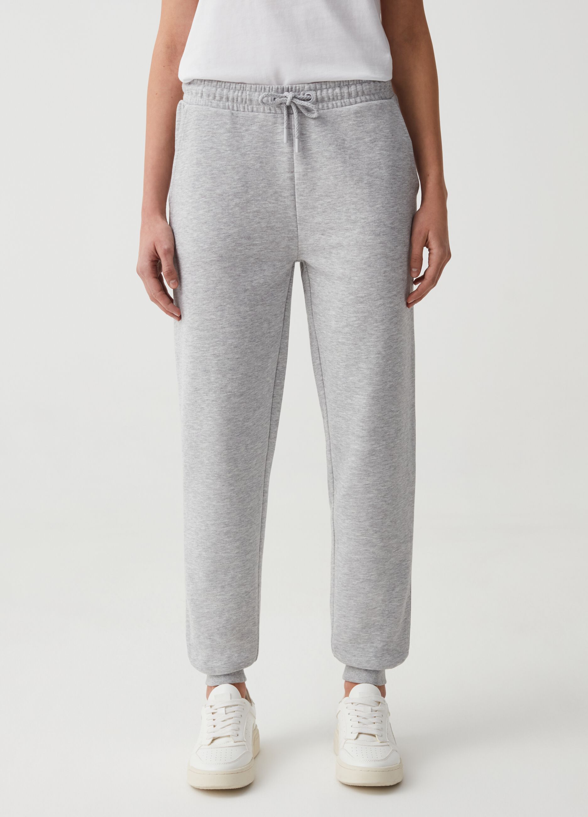 Essential joggers in fleece with drawstring