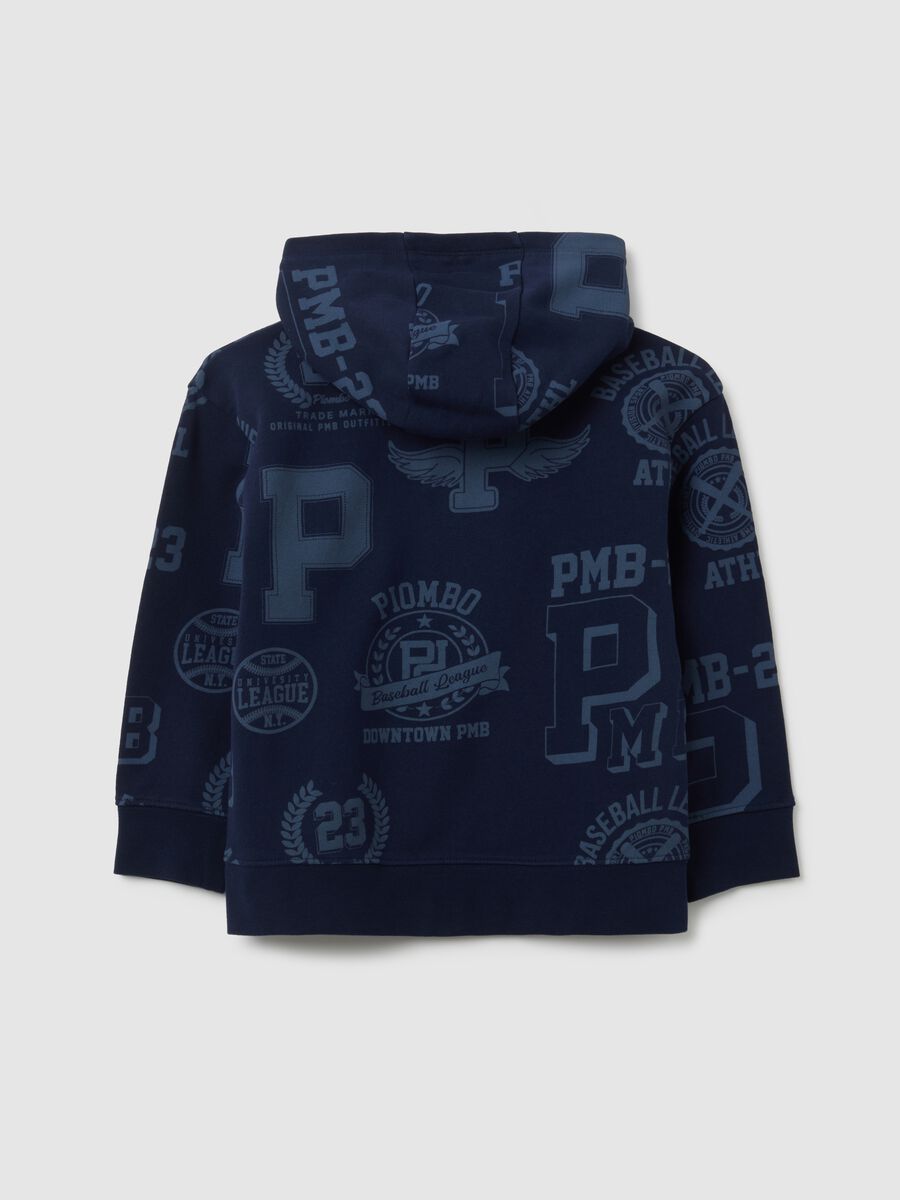 Child's blue pure cotton sweatshirt regular fit_4