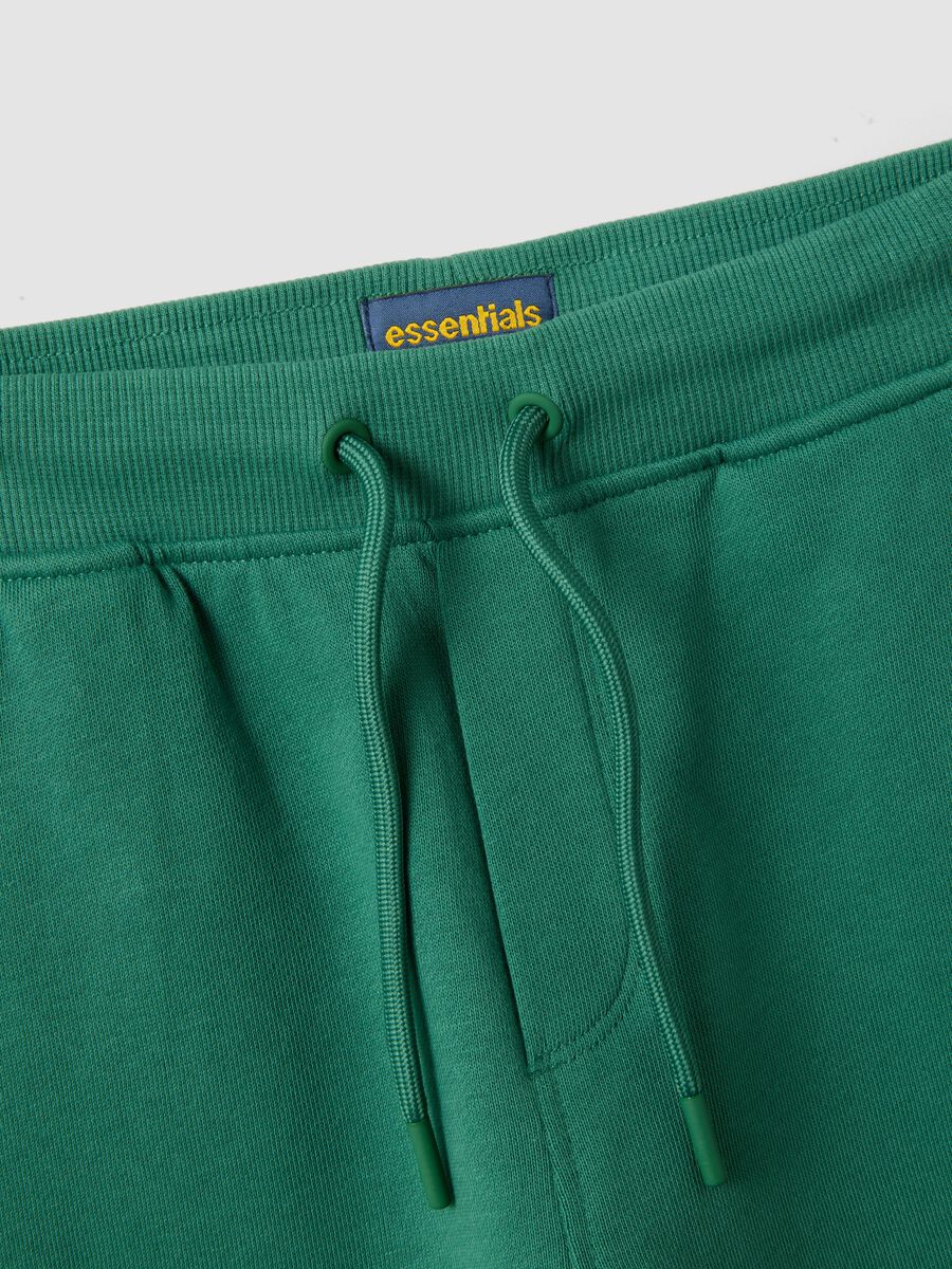 Boys&rsquo; green pure cotton slim-fit shorts_2