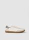 Casual white trainers with contrasting sole_0