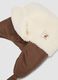 Cappello marrone chiaro aviatore con effetto teddy_2