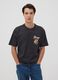 Graues Peanuts T-Shirt aus reiner Baumwolle mit Print, Relaxed Fit_0