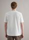 White crew neck stretch cotton T-shirt relaxed fit_3