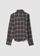 Camicia flanella grigia in viscosa elasticizzata con cravatta slim fit_1
