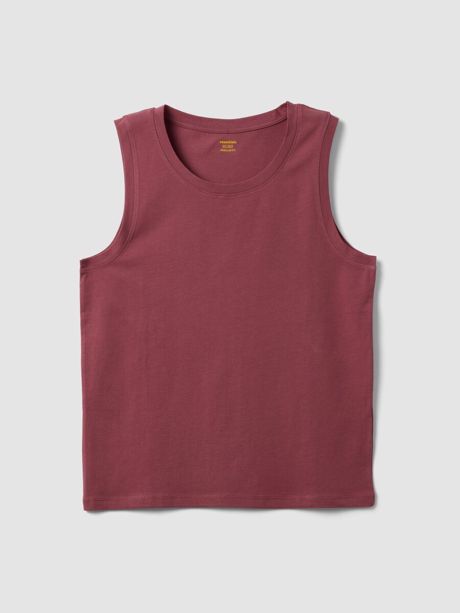 Pink pure cotton vest top_4