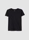 T-shirt preta 100% algod&atilde;o para rapariga, corte regular_3