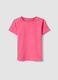 Girls&rsquo; pink pure cotton T-shirt, regular fit_0