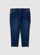 Jeans denim blu in cotone elasticizzato slim fit_0