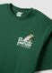 Green pure cotton Peanuts print T-shirt, relaxed fit_6