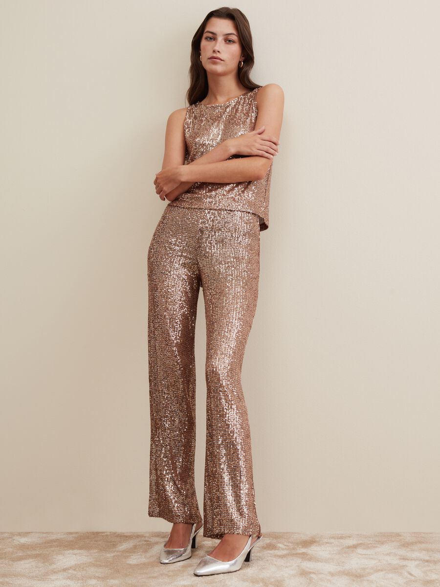 Sequin palazzo trousers_0