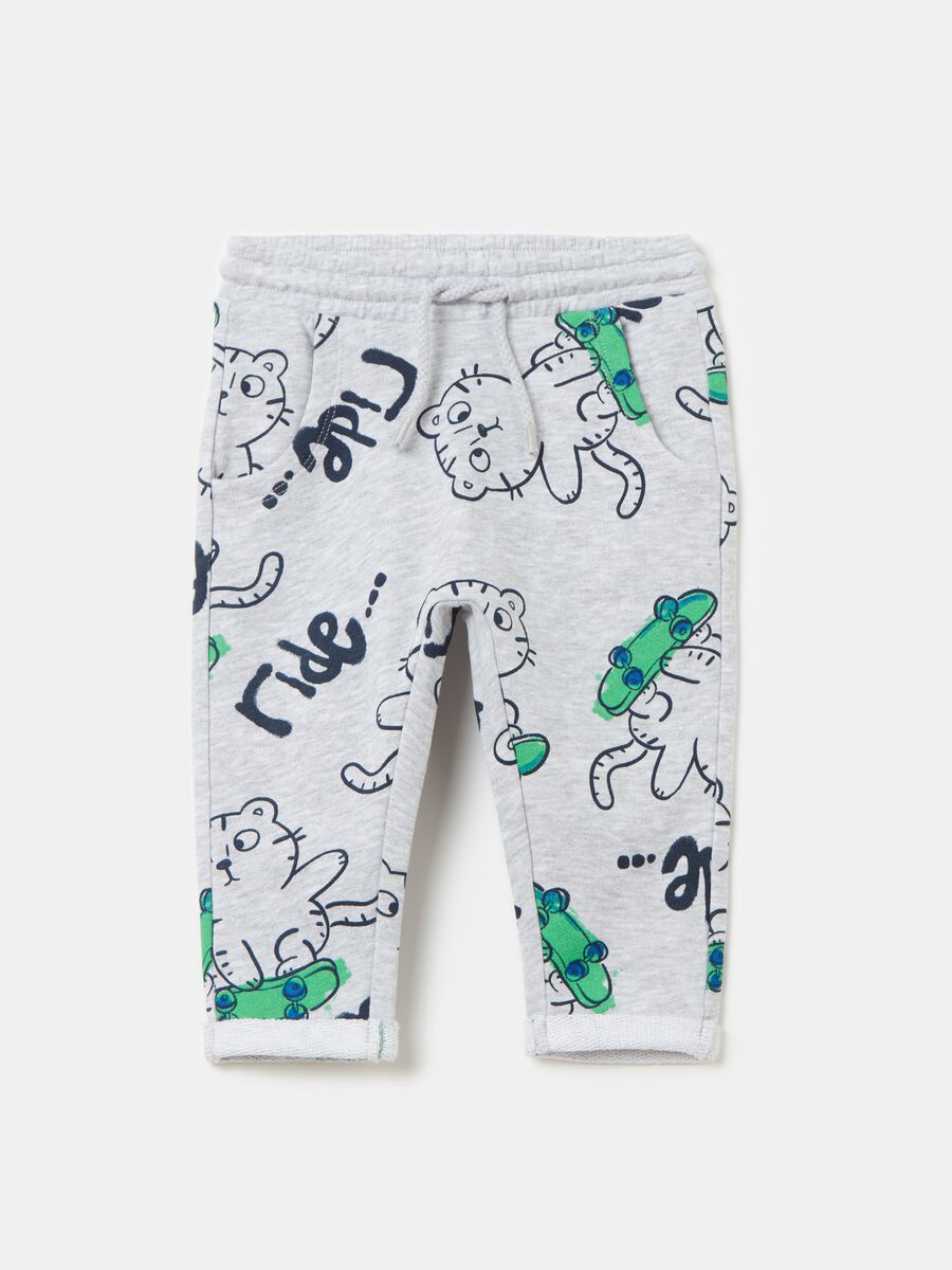 Joggers in French Terry with print_0