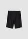 Boys&rsquo; black regular-fit shorts in 100% organic cotton_4