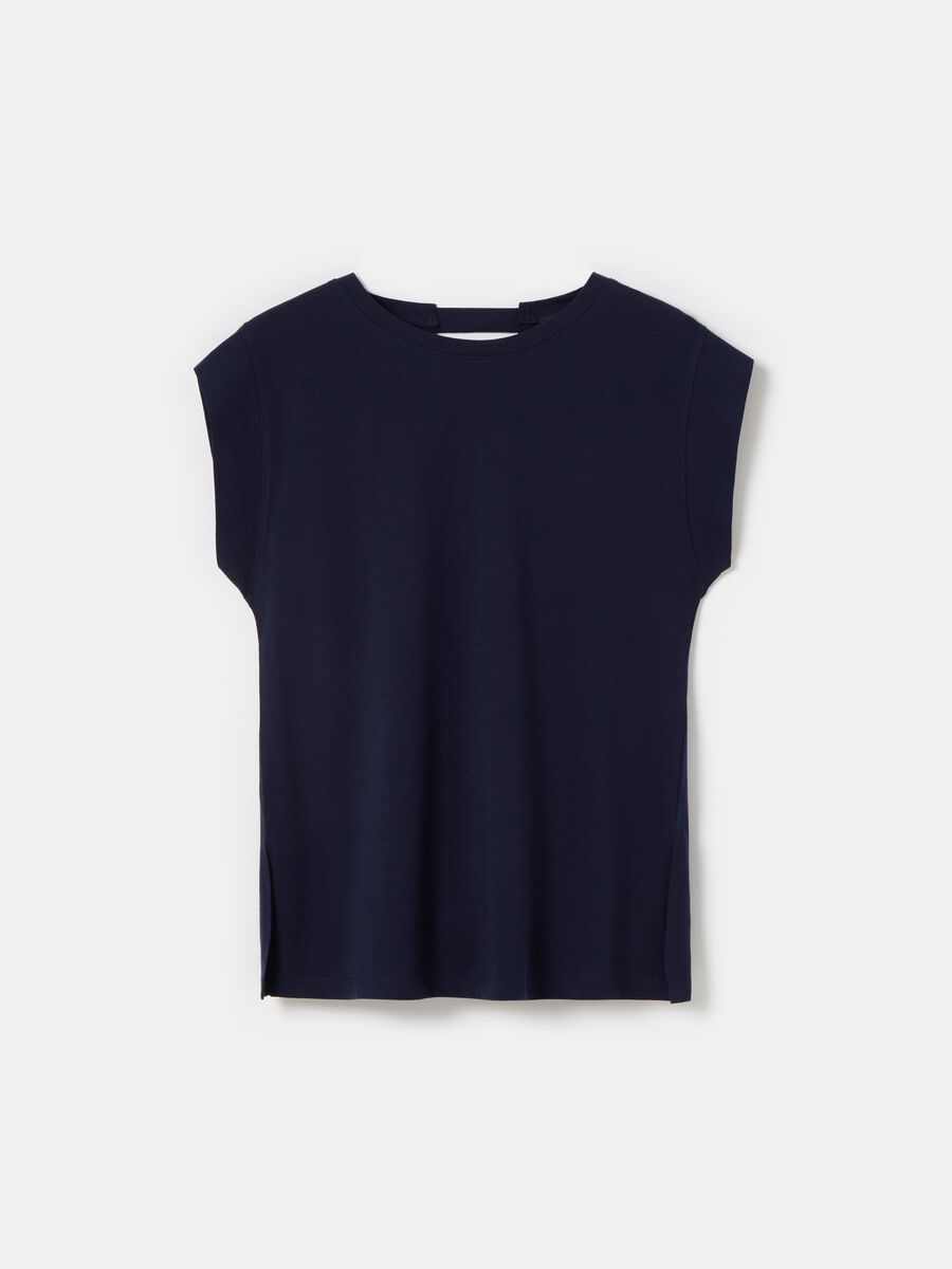 Sleeveless T-shirt with cut-out detail_3