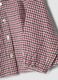 Camicia ecr&ugrave;, rosso bordeaux e rosa scuro in misto viscosa e cotone_3
