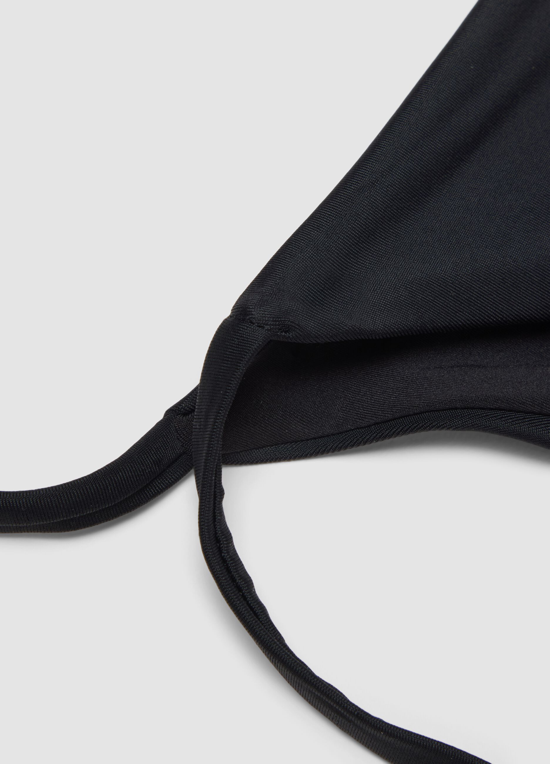 Bikinihose aus schwarzem Stretchmaterial