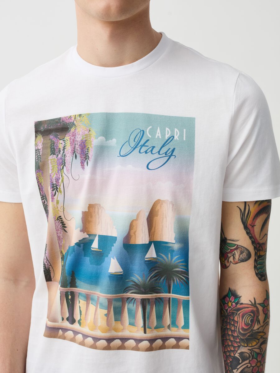 Camiseta de algodón con estampado Capri_1