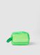 Green toiletry bag with zip closure_0