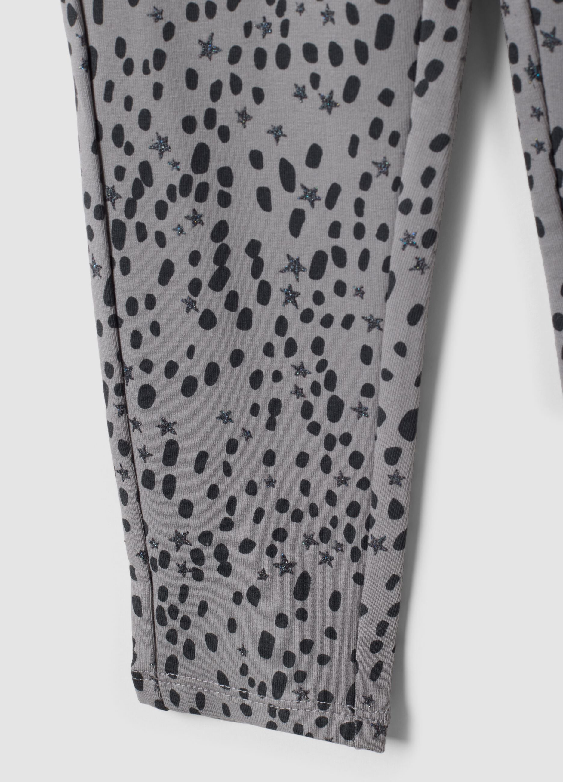 Grey skinny stretch organic cotton treggings for girls