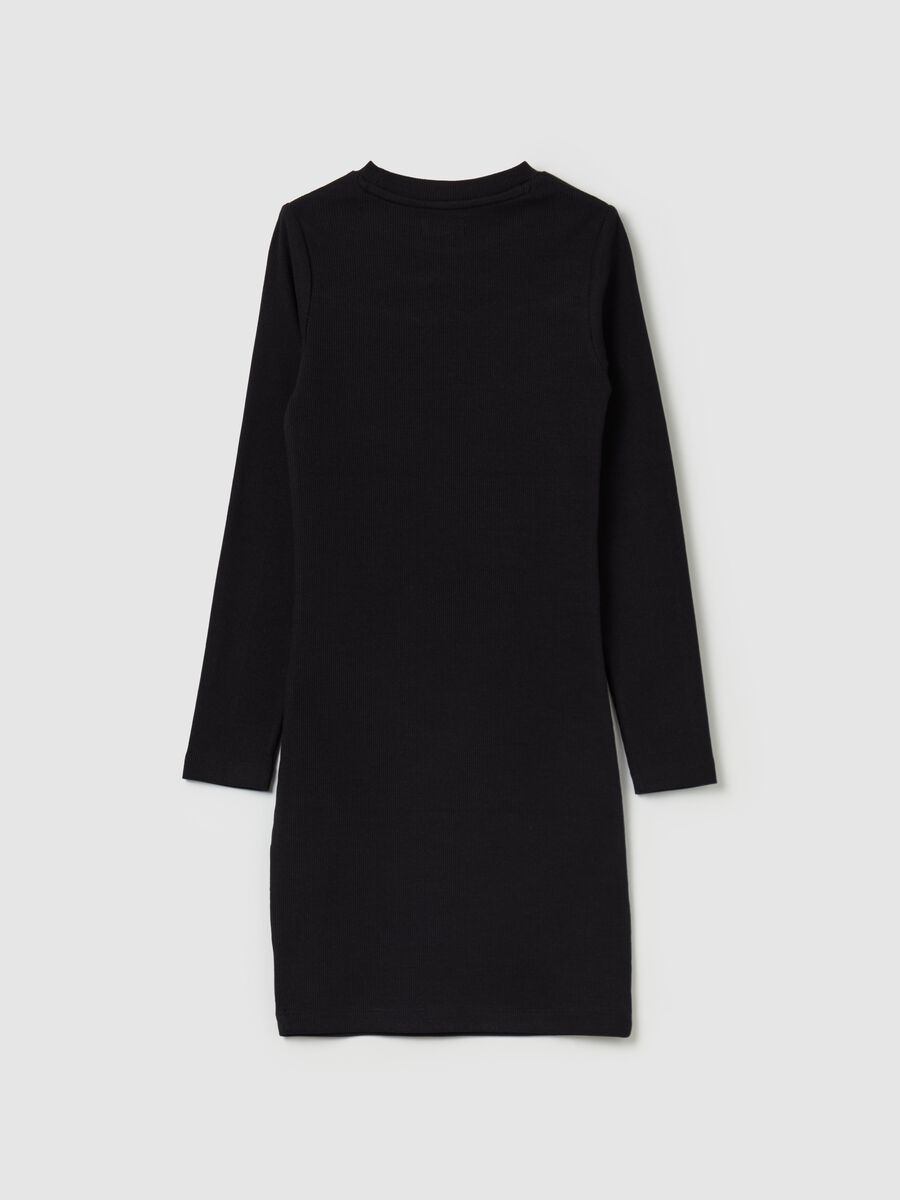 Ribbed dress with cut-out detail_4