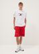 White pure cotton T-shirt with front print, oversized fit_1