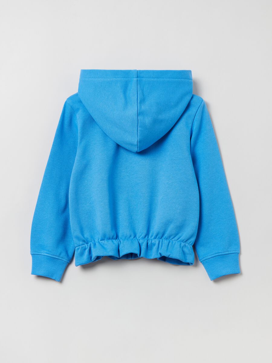 Full-zip hoodie with diamanté motif_1