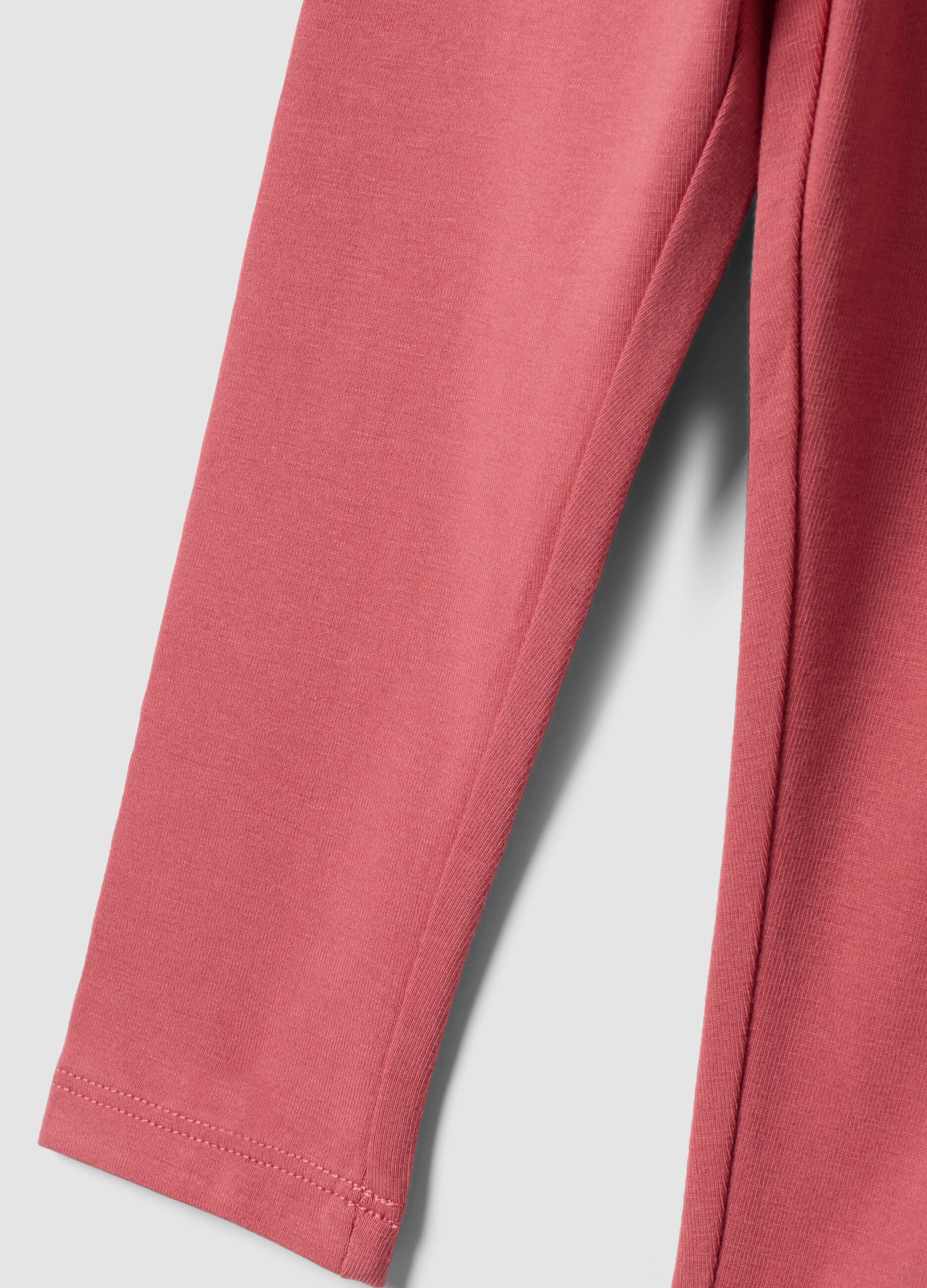 Bipack leggings multicolor in cotone organico elasticizzato per bimba
