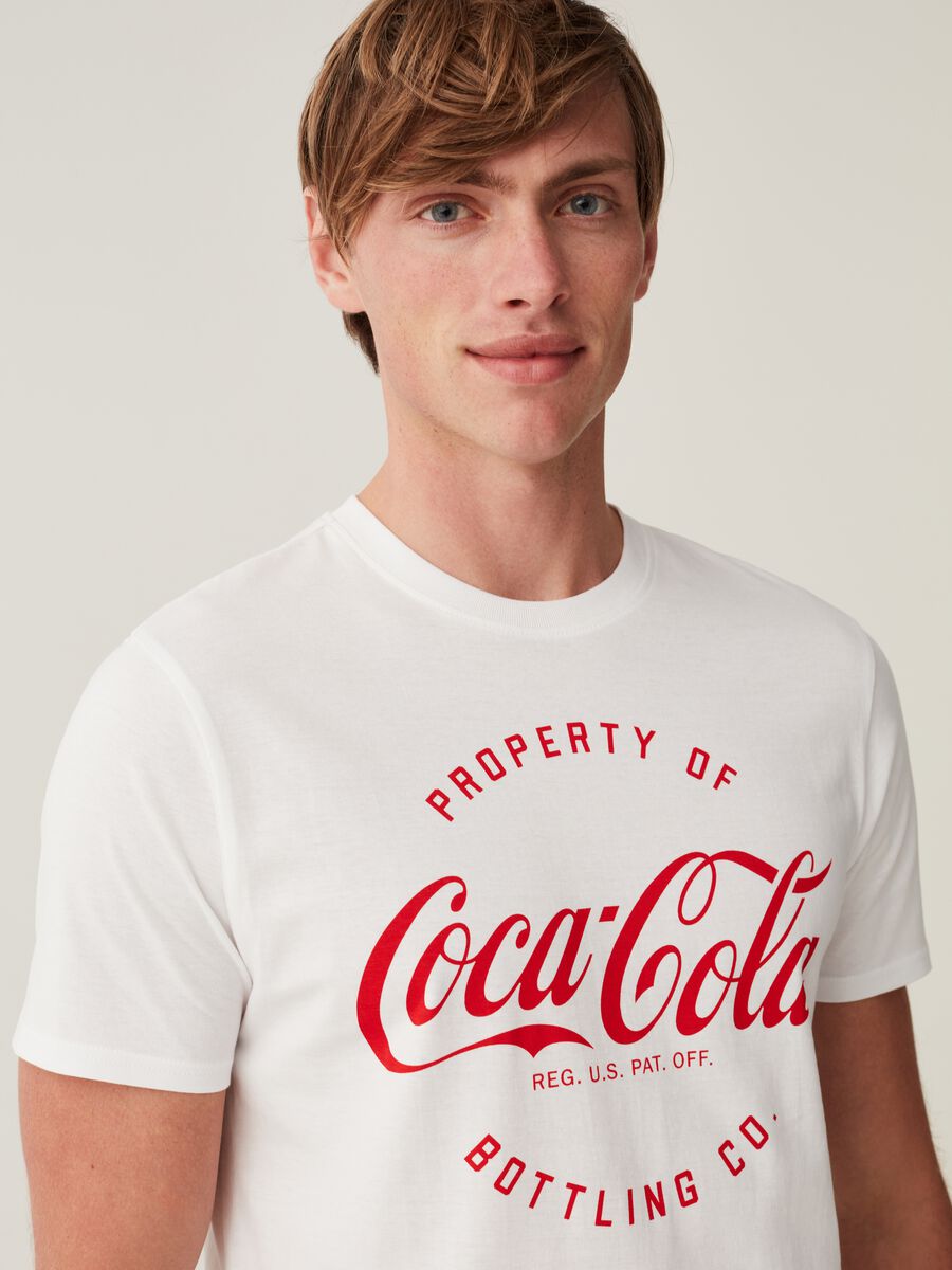Camiseta de algodón estampado Coca-Cola®_1