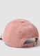 Pink pure cotton baseball cap with embroidered phrase_2
