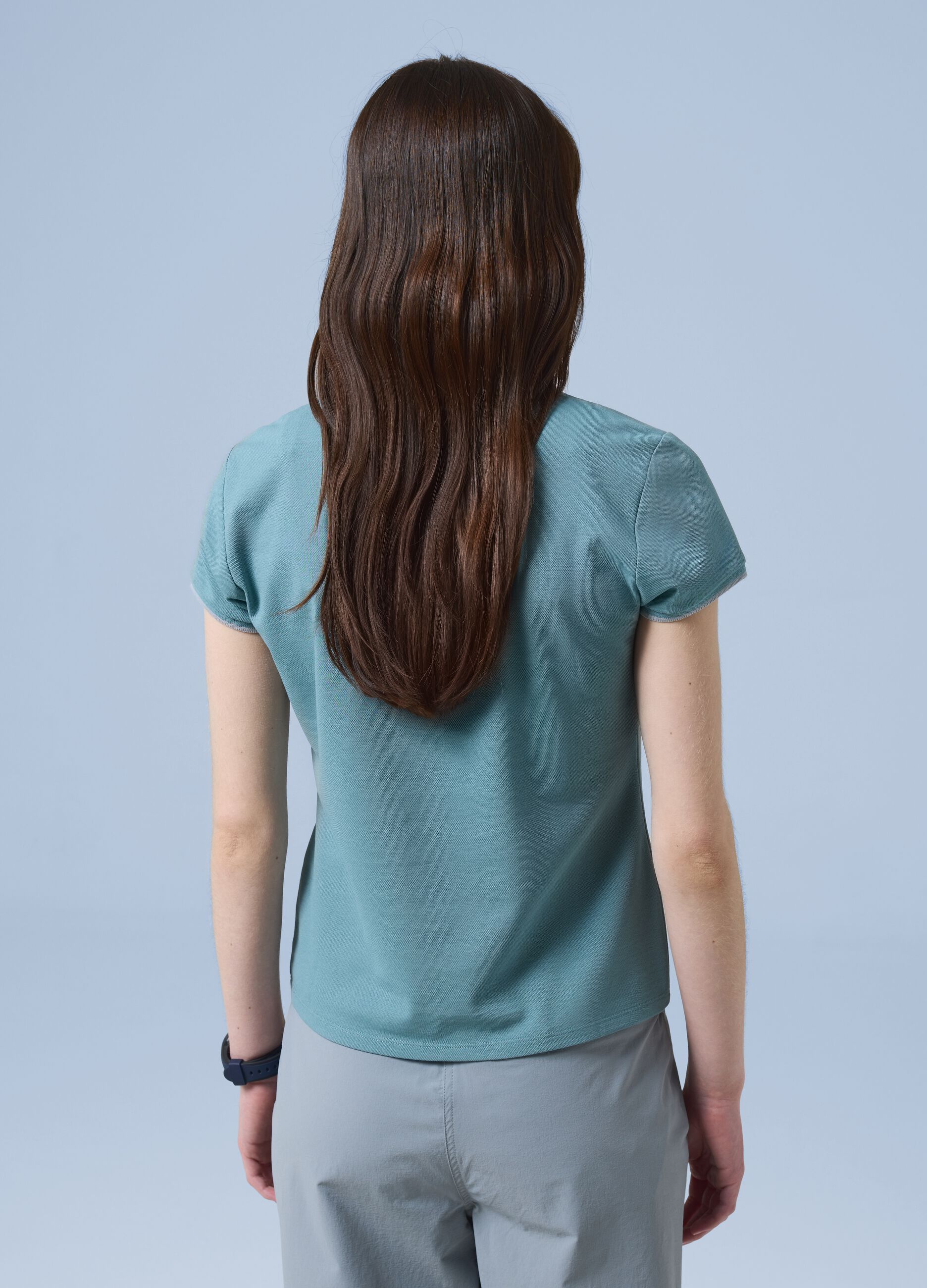 Gr&uuml;nes ALTAVIA SAILING Poloshirt aus Stretch-Baumwolle