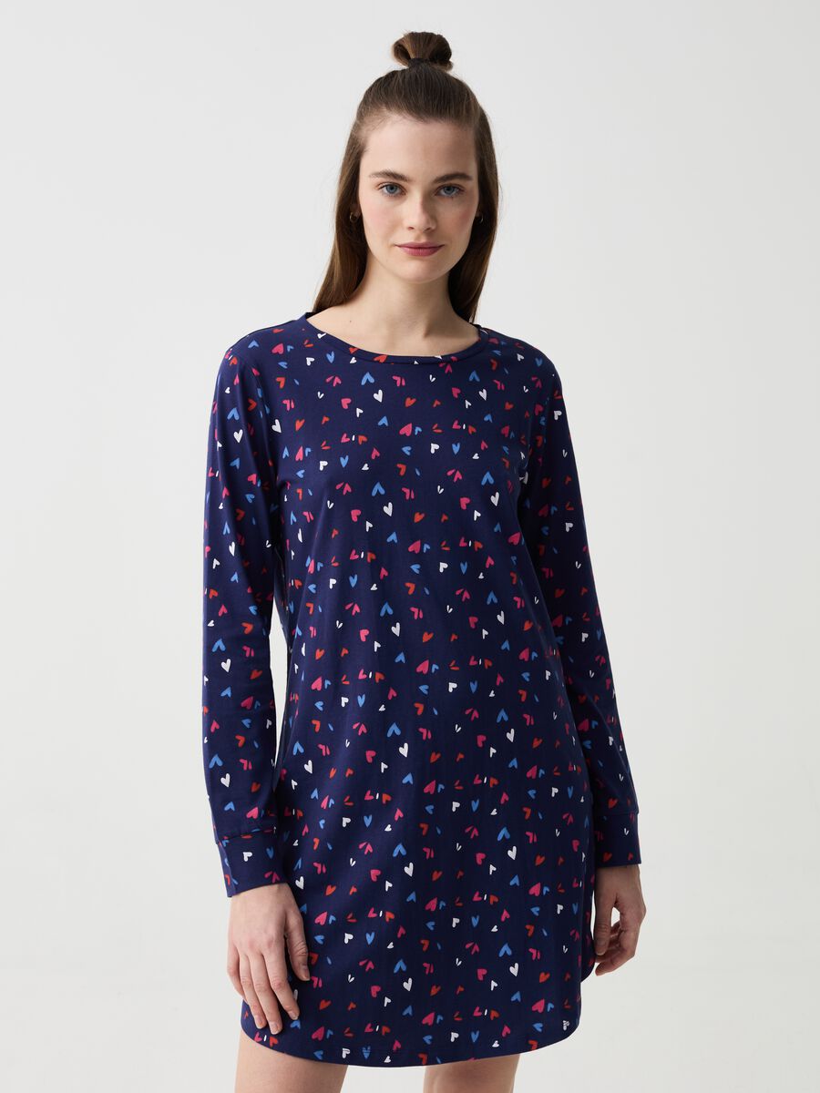 Nightdress with hearts print_0