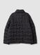 Black padded regular-fit jacket with high neck_2
