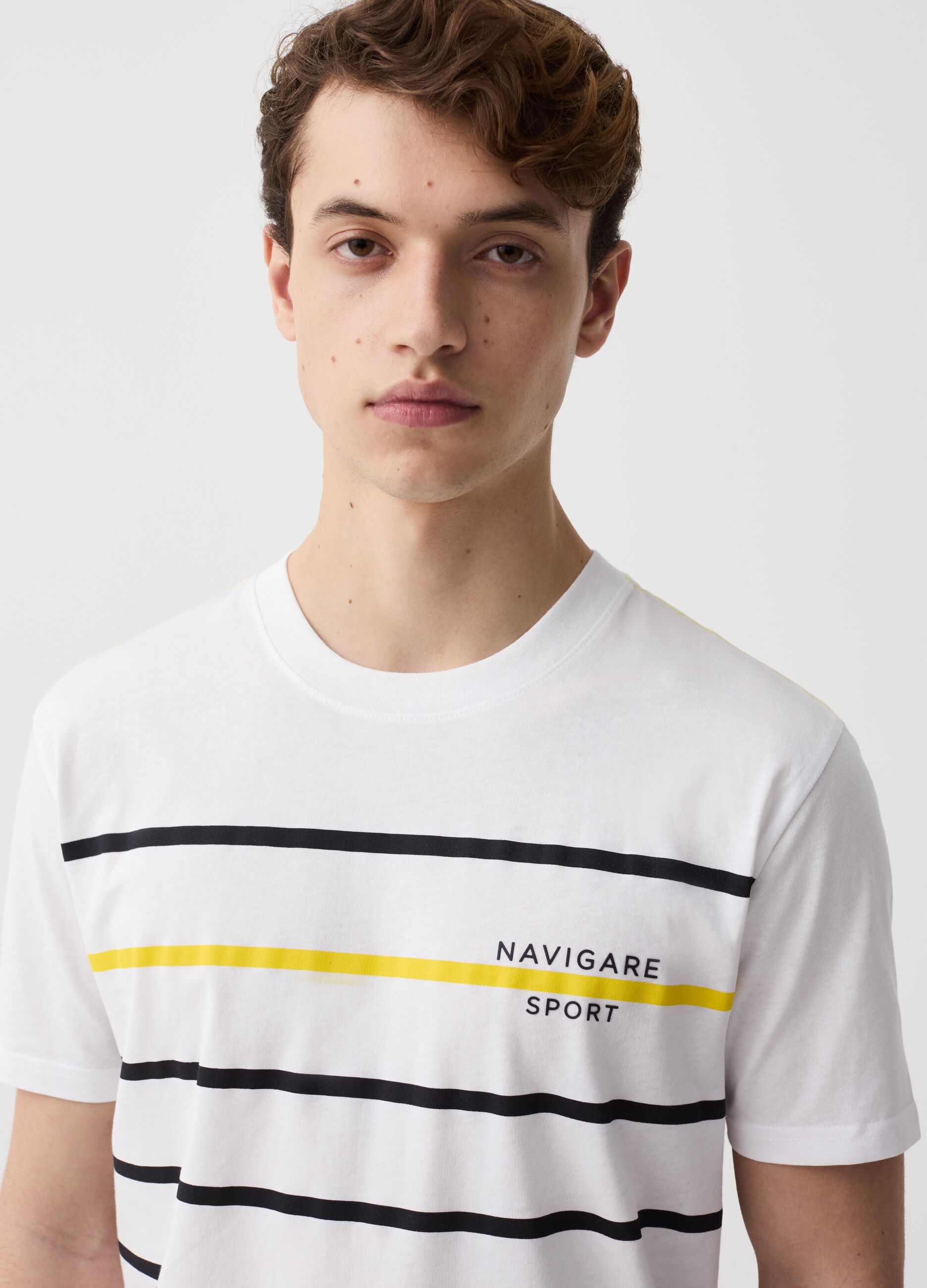 Camiseta de rayas estampado Navigare Sport