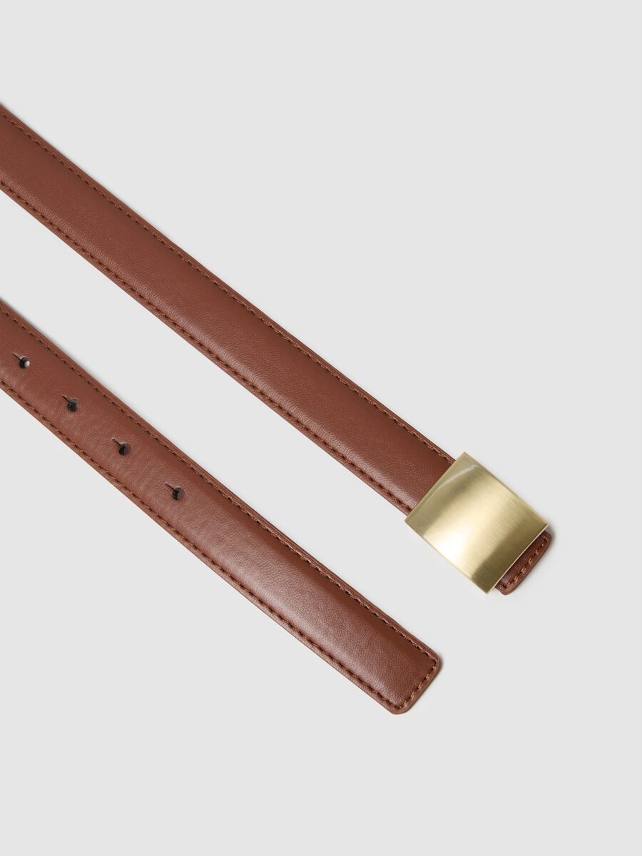 Brown Belt with Gold Buckle_1
