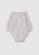 Multicoloured pure cotton baby bodysuit_1