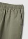 Pantalones chinos verdes en algod&oacute;n beige puro ajuste regular_5