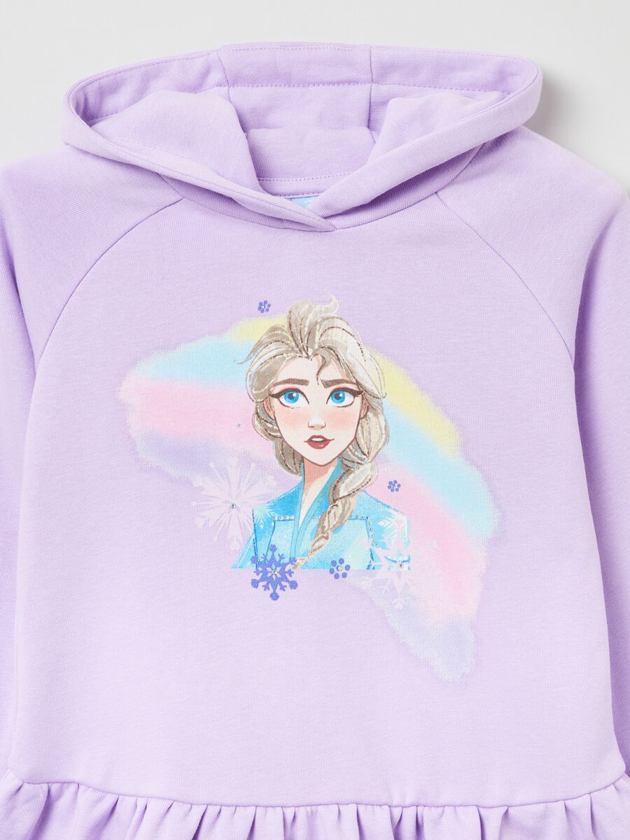Plush dress with hood and Disney Frozen print_2
