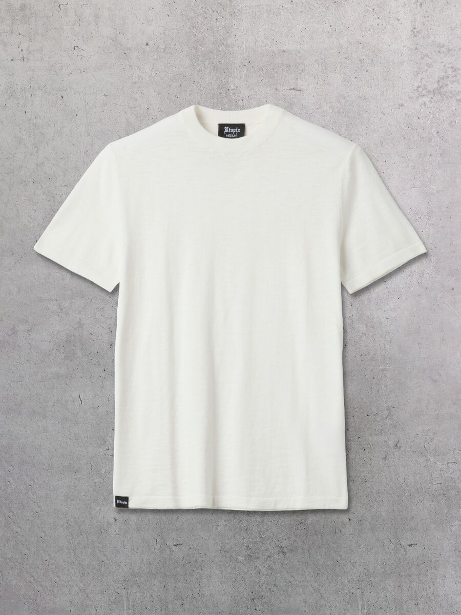 White Knit T-Shirt_5