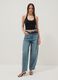 Black stretch cotton top_1