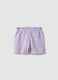 Girls' purple pure cotton shorts regular fit with Stitch_1