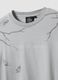 Grey pure cotton T-shirt with foliage print_1