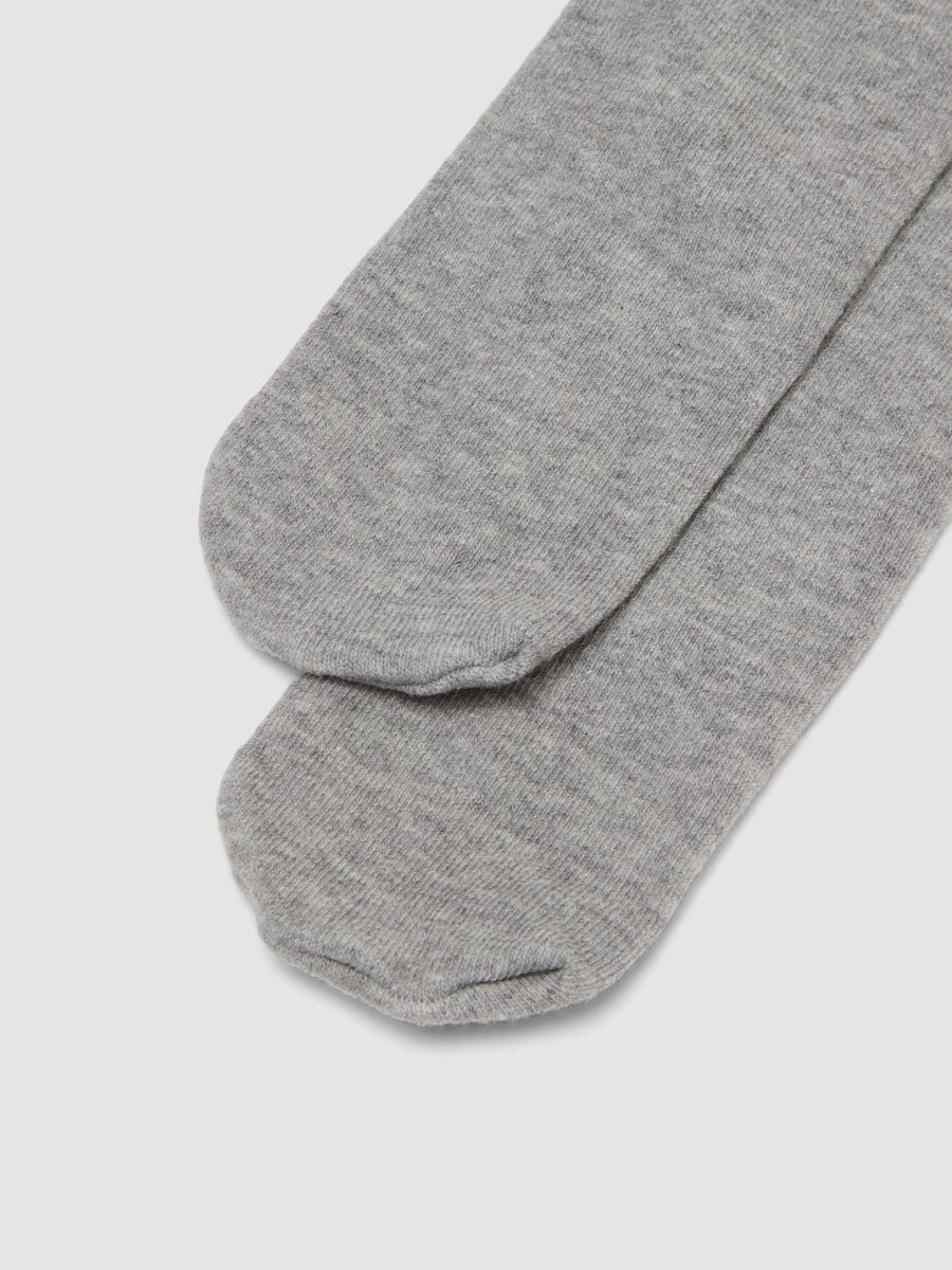 Collant grigio melange in cotone organico elasticizzato_1