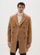 Elegant brown regular fit coat with buttons_1