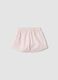 Pink pure cotton shorts with broderie anglaise detailing_1