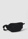 Black water-repellent bum bag with zipped pockets and adjustable belt_0