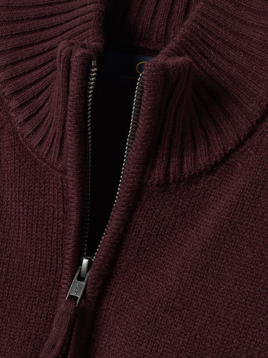 Purple regular-fit long-sleeve half-zip top_1