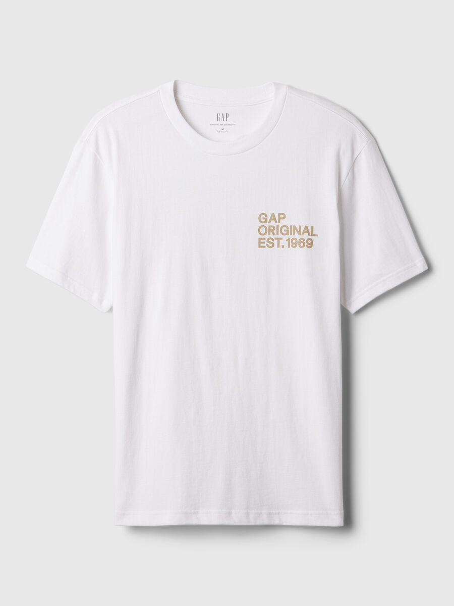 T-shirt in cotone con stampa logo_3