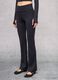 Technische Yoga-Flare-Hose Schwarz_1