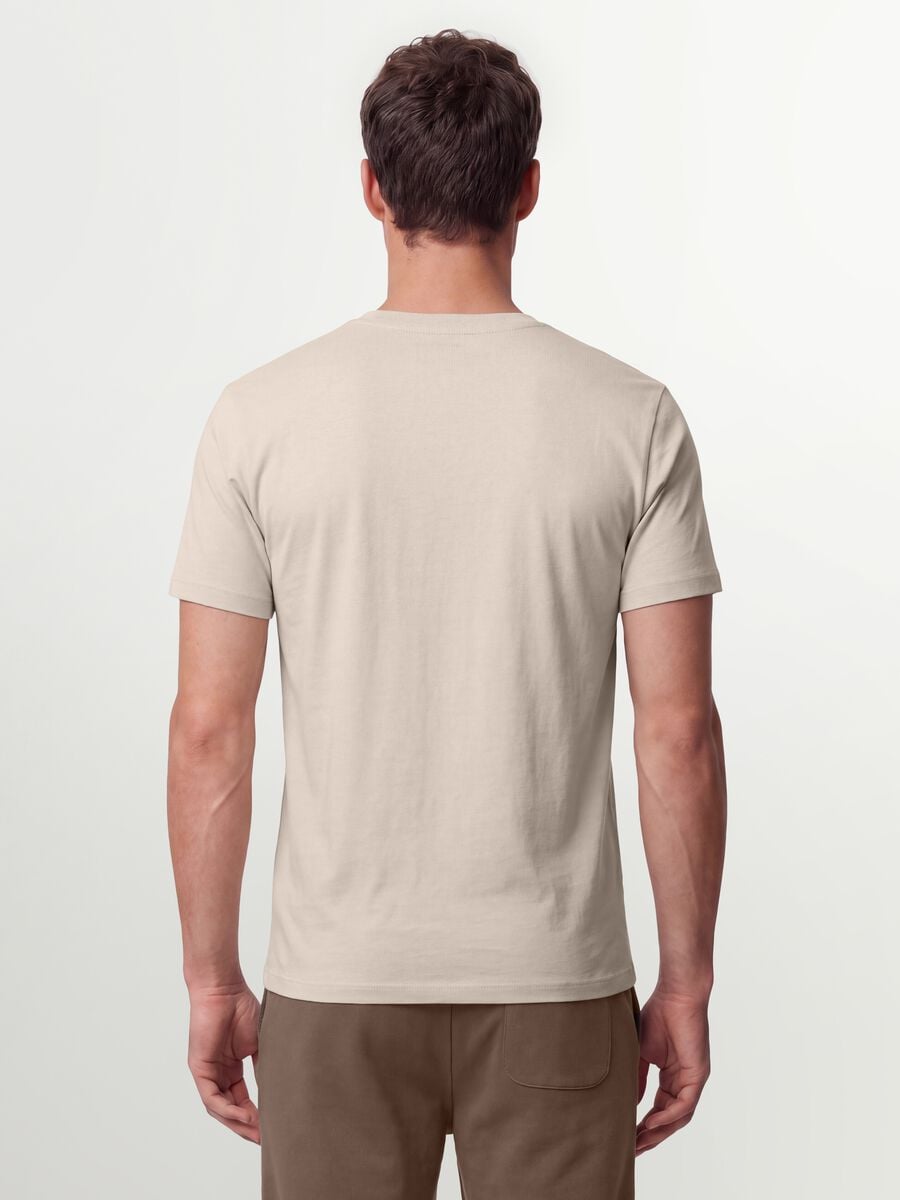 Beige organic cotton jersey T-shirt, regular fit_2