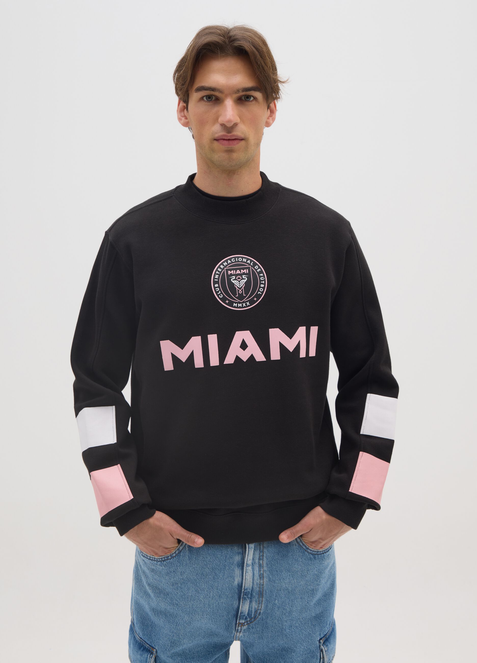 Multicolour Cotton Blend Sweatshirt with Print